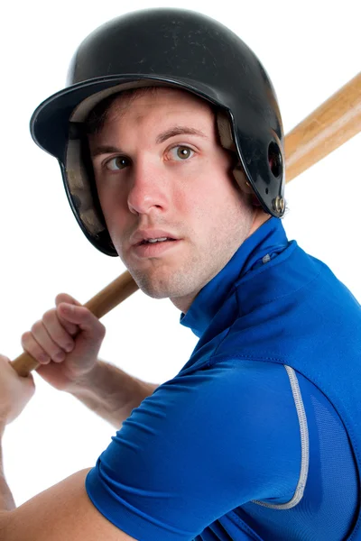 Baseball Player Head Shot — Stock Photo, Image