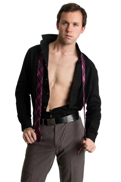 Well Dressed Man... Undressing — Stock Photo, Image