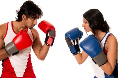 kadın ve erkek Boxer