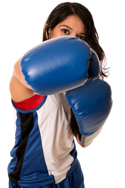 Vrouwelijke bokser — Stockfoto