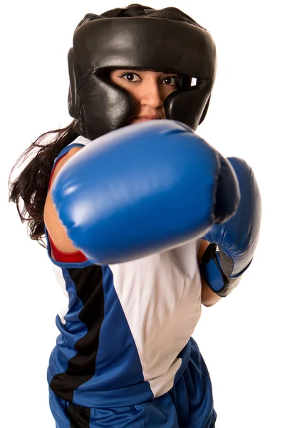 Boxeadora femenina — Foto de Stock