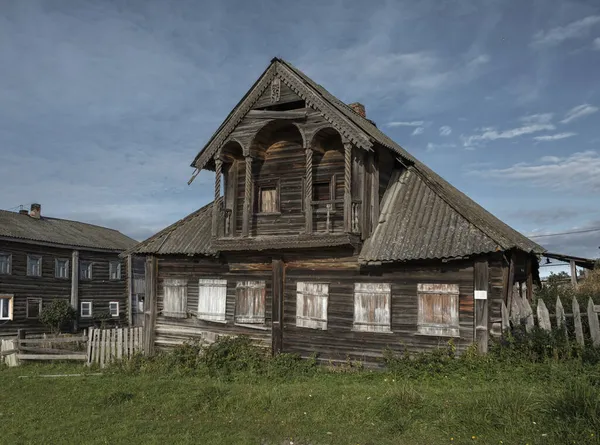 Unitsa Village Kondopozhsky District Karelia Zaonezhie Russia September 2021 Old — Stock Photo, Image