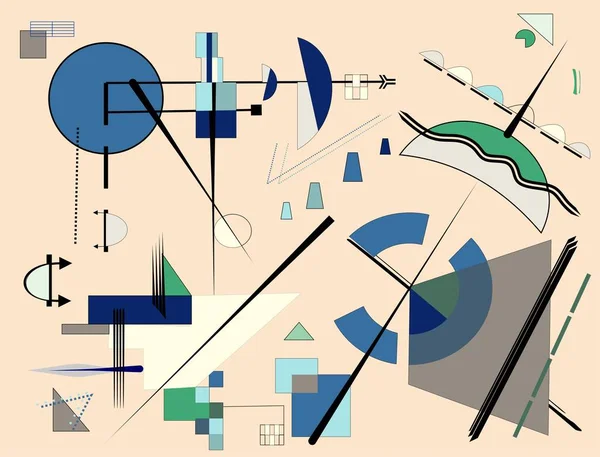 Soyut mavi bej arkaplan, dışavurumculuk sanat tarzı