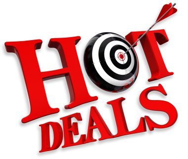 Hot deals red logo clipart