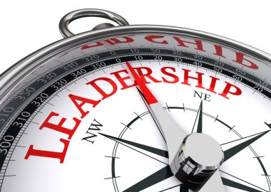 Leadership conceptual compass clipart