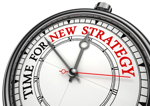 Tempo per una nuova strategia sull'orologio — Foto Stock