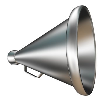 Retro metal megafon bullhorn