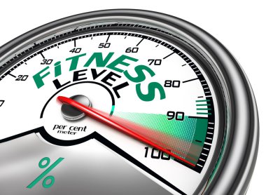 fitness level conceptual meter