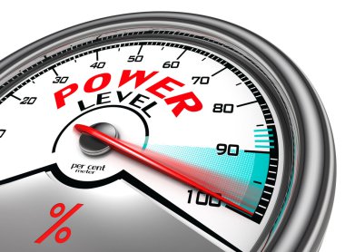 power level conceptual indicator meter clipart