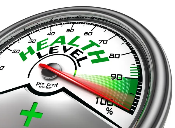 Health level conceptual meter — Stock Photo, Image