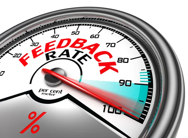 Medidor de taxa de feedback — Fotografia de Stock