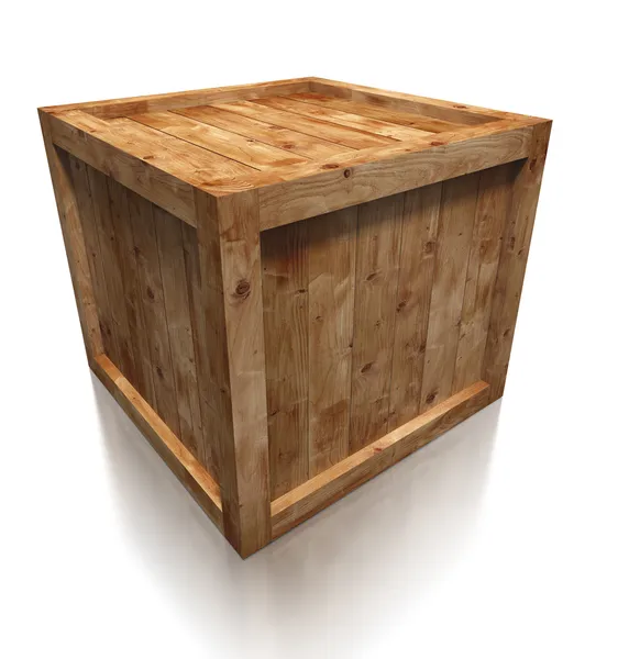 Ξύλινο κουτί κλουβί — Φωτογραφία Αρχείου