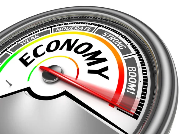 Economy conceptual meter — Stock Photo, Image