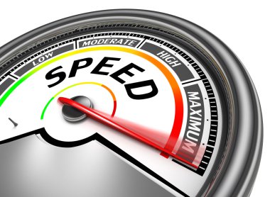 Speed conceptual meter clipart