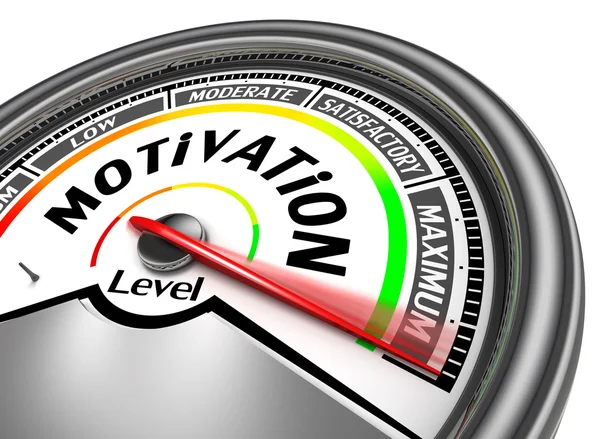 Motivation conceptual meter — Stock Photo, Image