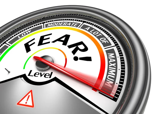 Fear conceptual meter — Stock Photo, Image