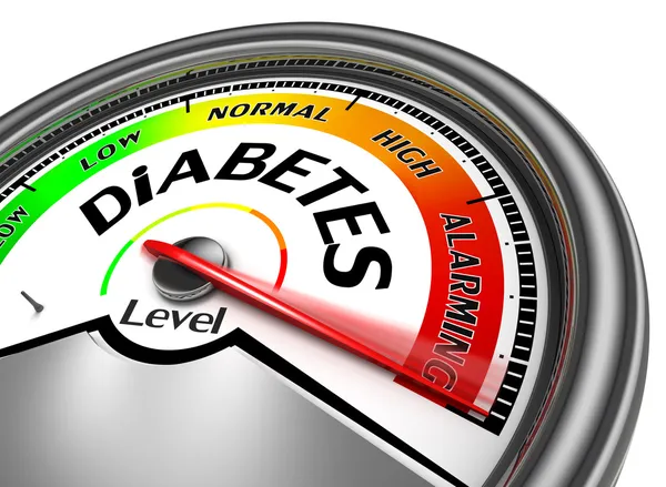 Diabetes conceptual meter — Stock Photo, Image