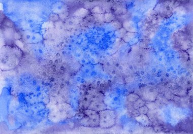 Parlak mavi ve mor suluboya arka plan