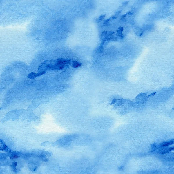 Strahlend klaren blauen Himmel Aquarellmuster — Stockfoto