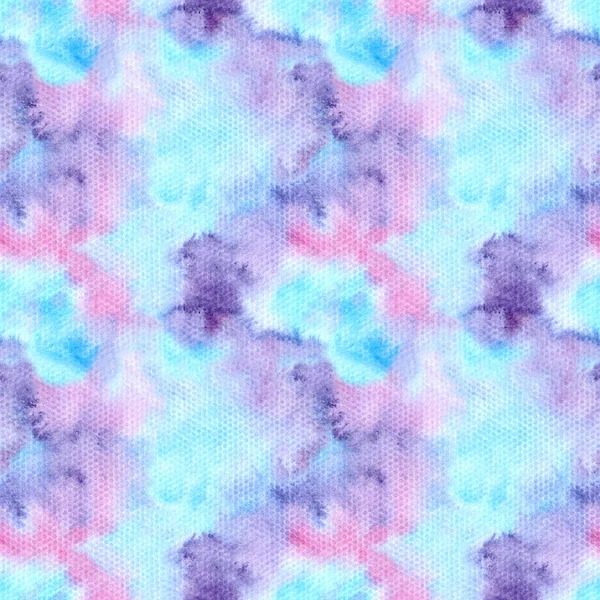 Ярко-голубой, розовый и фиолетовый акварельный рисунок — стоковое фото