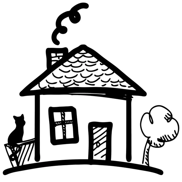 Fairy house in cartoon style. — Stock Vector