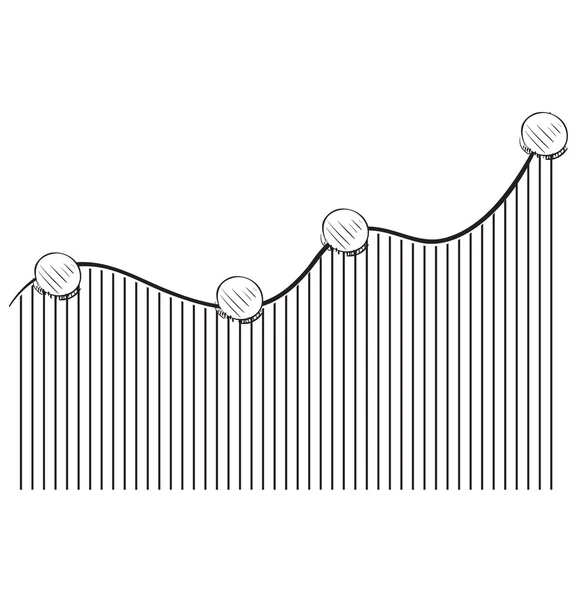 Grafico grafico . — Vettoriale Stock