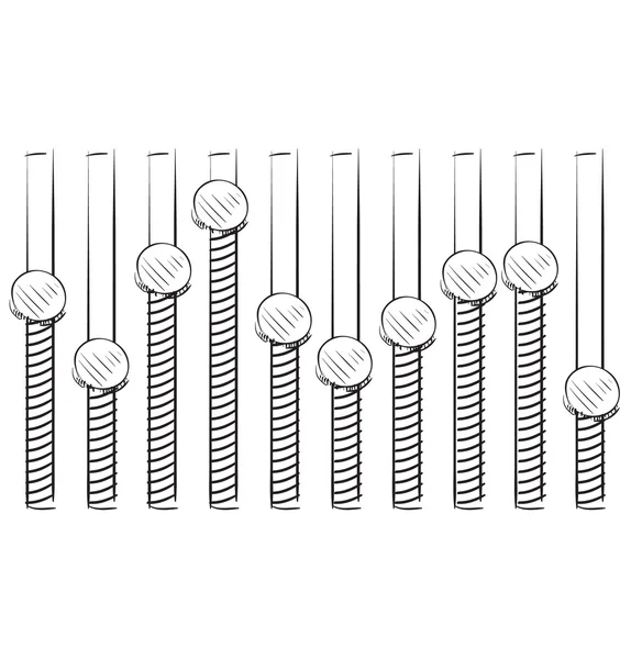 均衡器. — 图库矢量图片