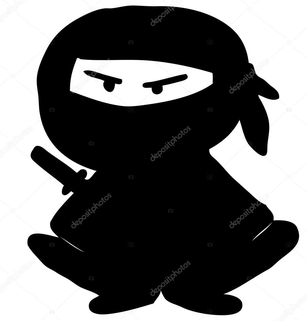 Ninja cartoon character.