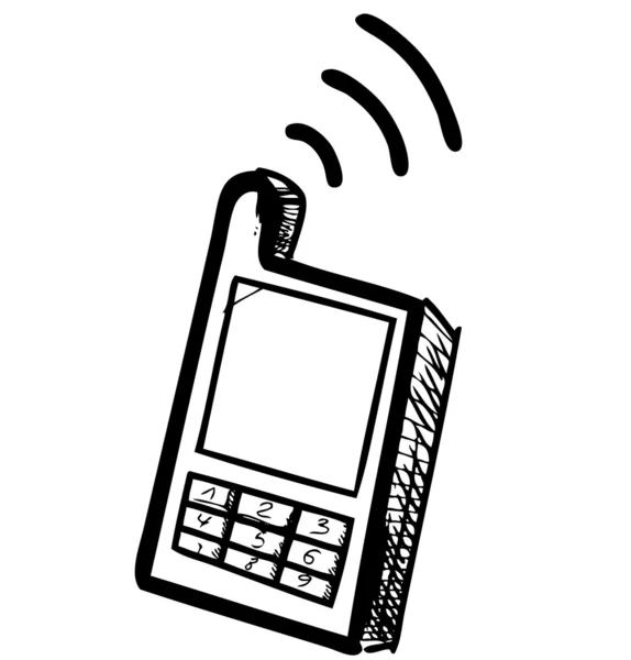 Old school mobile phone icon — стоковий вектор