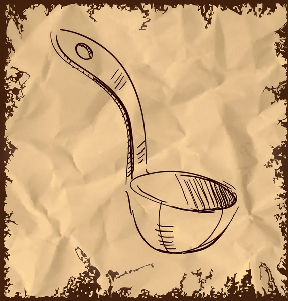 勺子。矢量插画 — 图库矢量图片