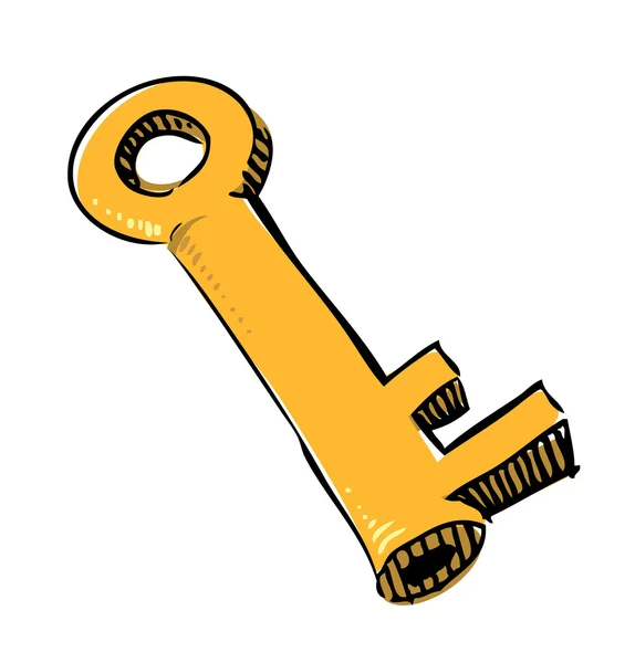 Old key — Stock Vector