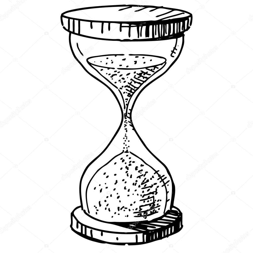 Hourglass Drawing  Sand  Picture Download Transparent PNG
