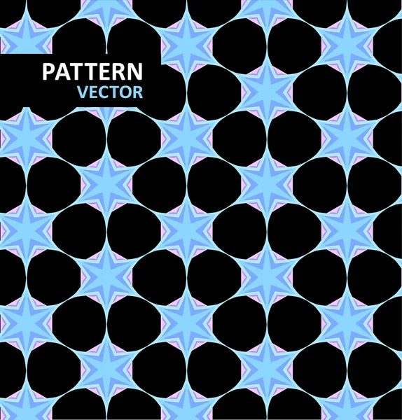 Blauwe geometrische figuren naadloze patroon scrapbook papier set — Stockvector