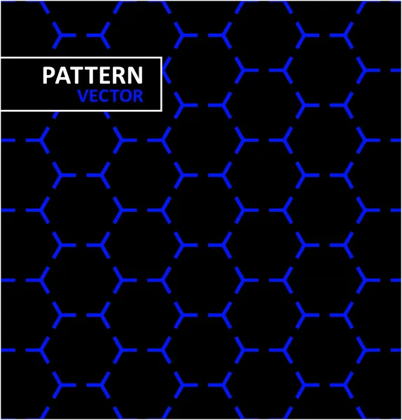 Patrón de ilusión óptica (negro una pieza azul blanco todo separado ) — Vector de stock