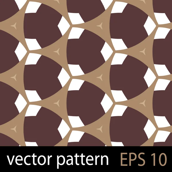 Brown geometric figures seamless pattern scrapbook paper set — Stock Vector