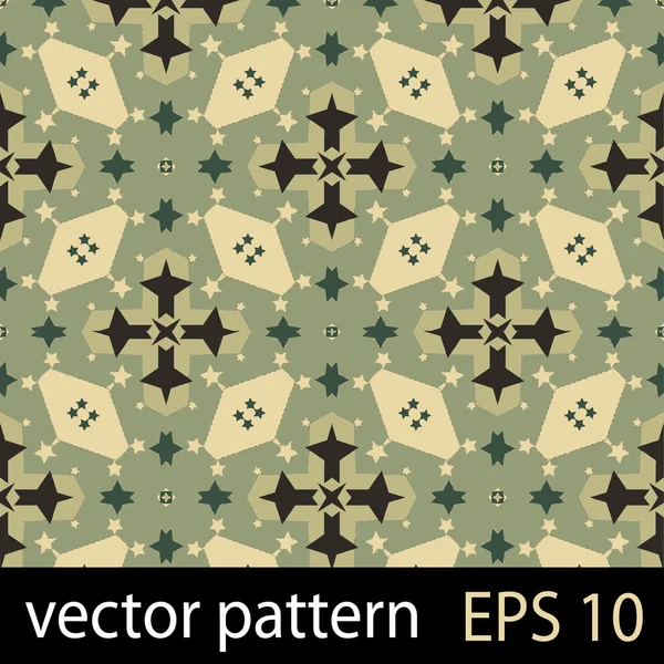 Figurines géométriques vertes ensemble de papier scrapbook motif sans couture — Image vectorielle