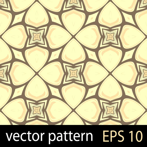 Yellow and orange geometric figures seamless pattern scrapbook paper set — Stock Vector