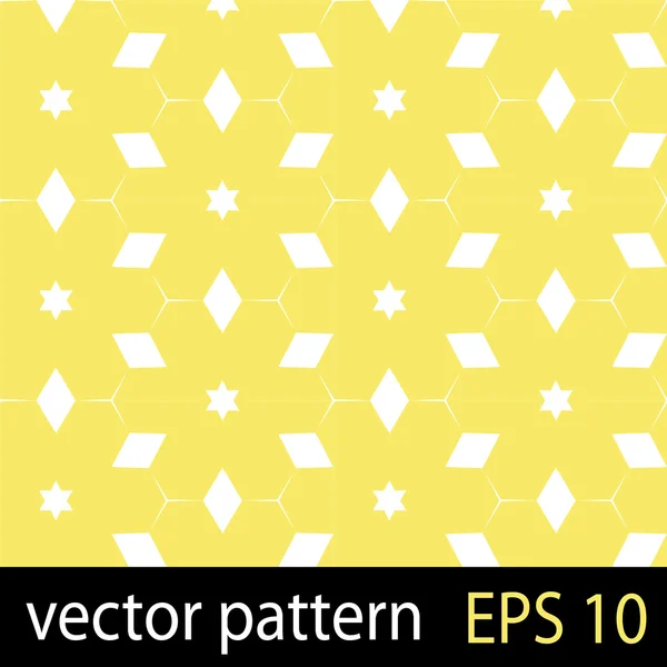 Kuning dan oranye gambar geometris mulus pola memo set kertas - Stok Vektor