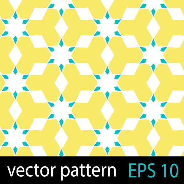 Gele en blauwe geometrische figuren naadloze patroon scrapbook papier set — Stockvector