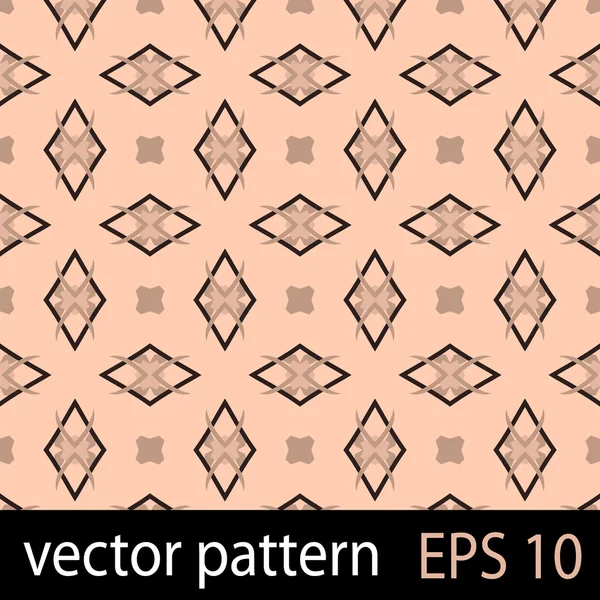 Brun geometriska figurer seamless mönster scrapbook papper set — Stock vektor