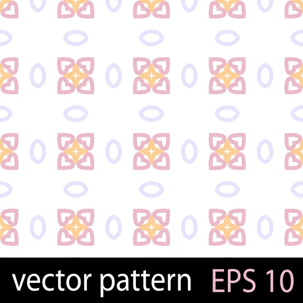 Figuras geométricas rosadas patrón sin costura scrapbook papel conjunto — Vector de stock