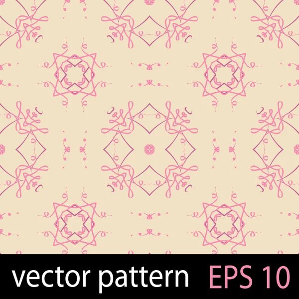 Figuras geométricas rosadas patrón sin costura scrapbook papel conjunto — Archivo Imágenes Vectoriales