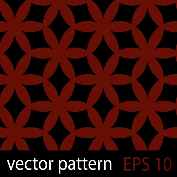 Красные и черные геометрические фигуры бесшовные шаблоны — стоковый вектор