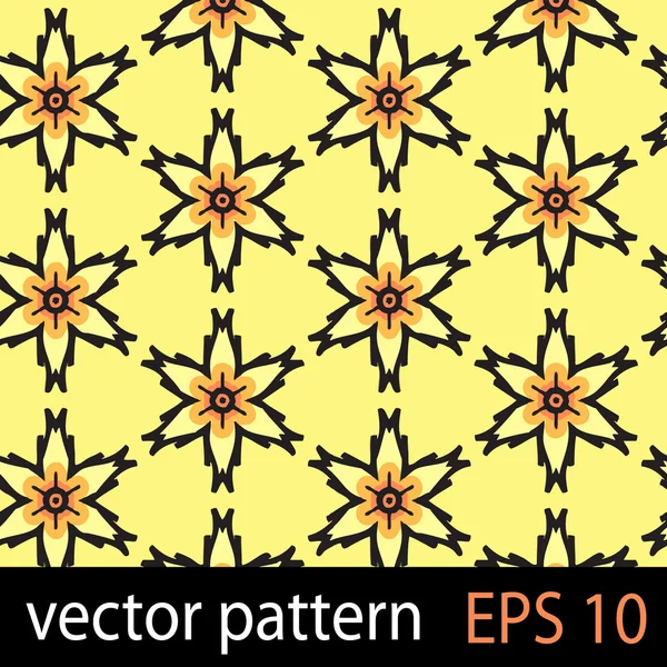 Žlutá a černá geometrických obrazců bezešvé vzor zápisníku papíru sada — Stockový vektor