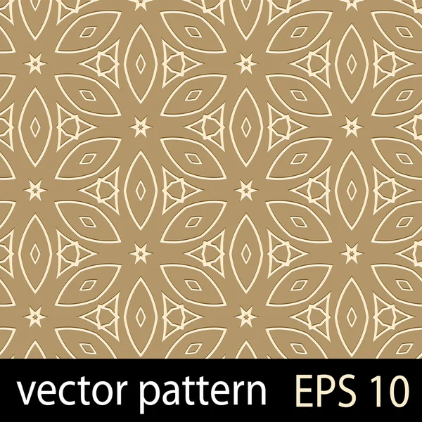 Brown geometric figures seamless pattern scrapbook paper set — Stock Vector