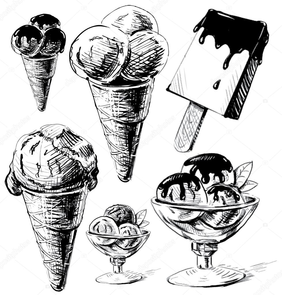 ice cream  Pencil Sketch  Arthubai