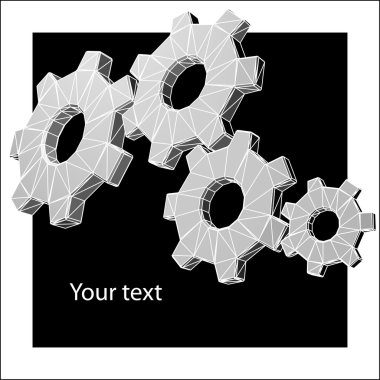 Gears back clipart