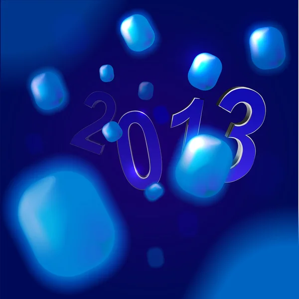 新的一年纸辊压光机设计的新的一年 2013年背景. — 图库矢量图片