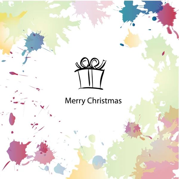 Gift box. Christmas vector background — Stock Vector