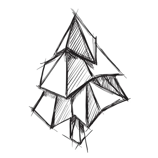 Julgran samling — Stock vektor
